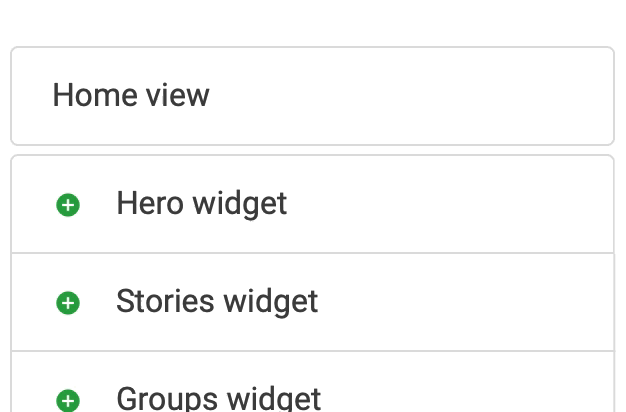 Add Widgets Add Widgets