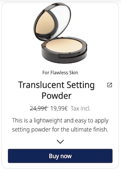 Product Button Example