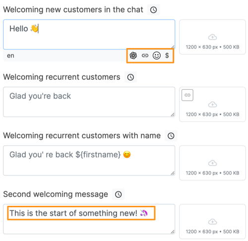 Choose message Choose message