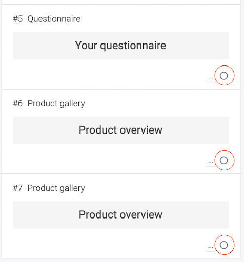 Set a condition at the modules