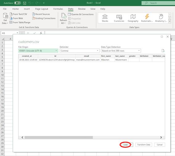 Check &amp; Load file