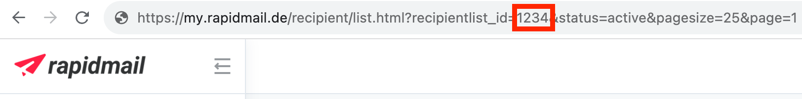 Rapidmail Recipient List ID