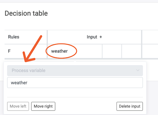 Add process variables