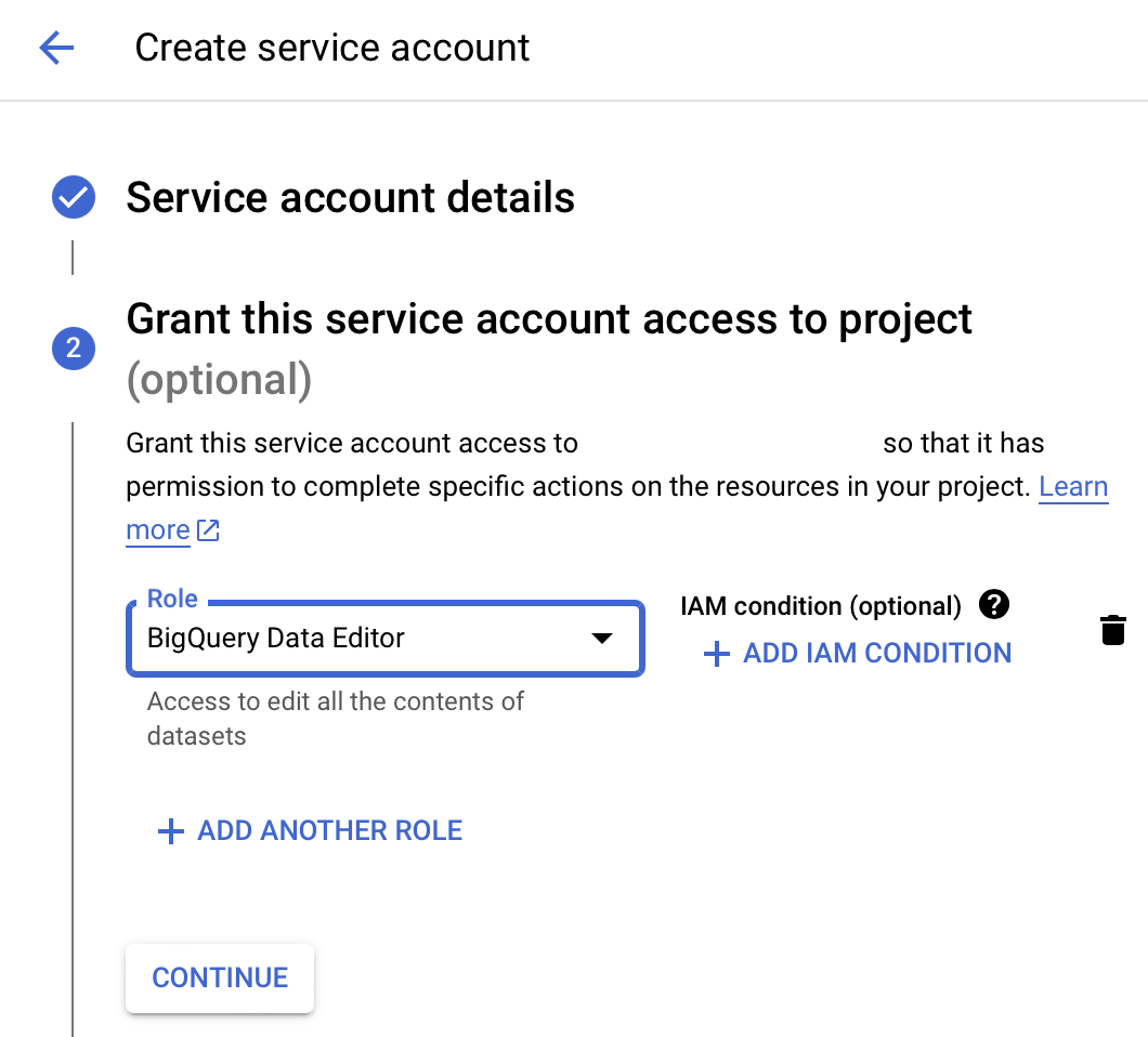 Service Account Step 3