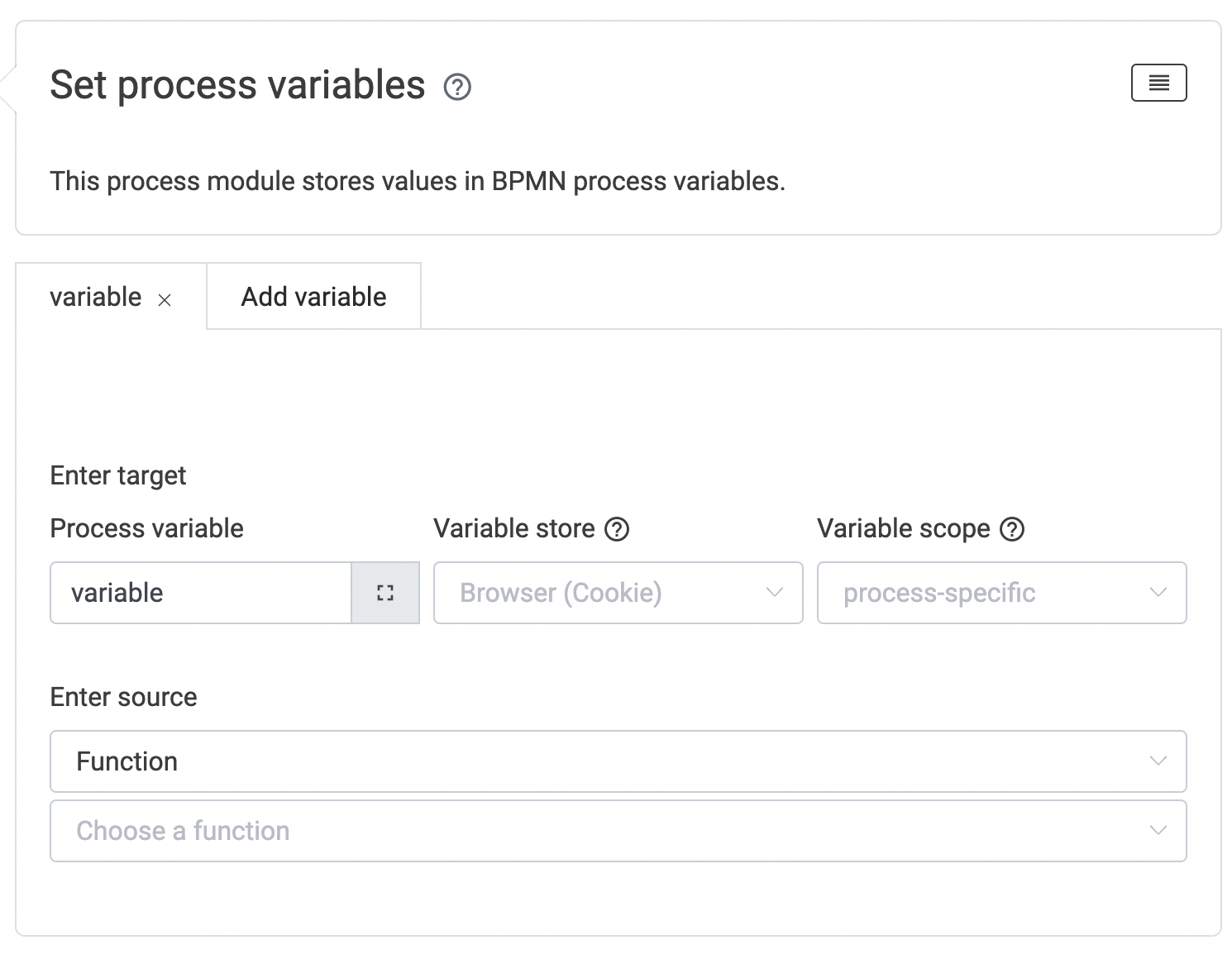 Variable value assignment Variable Assignment Function