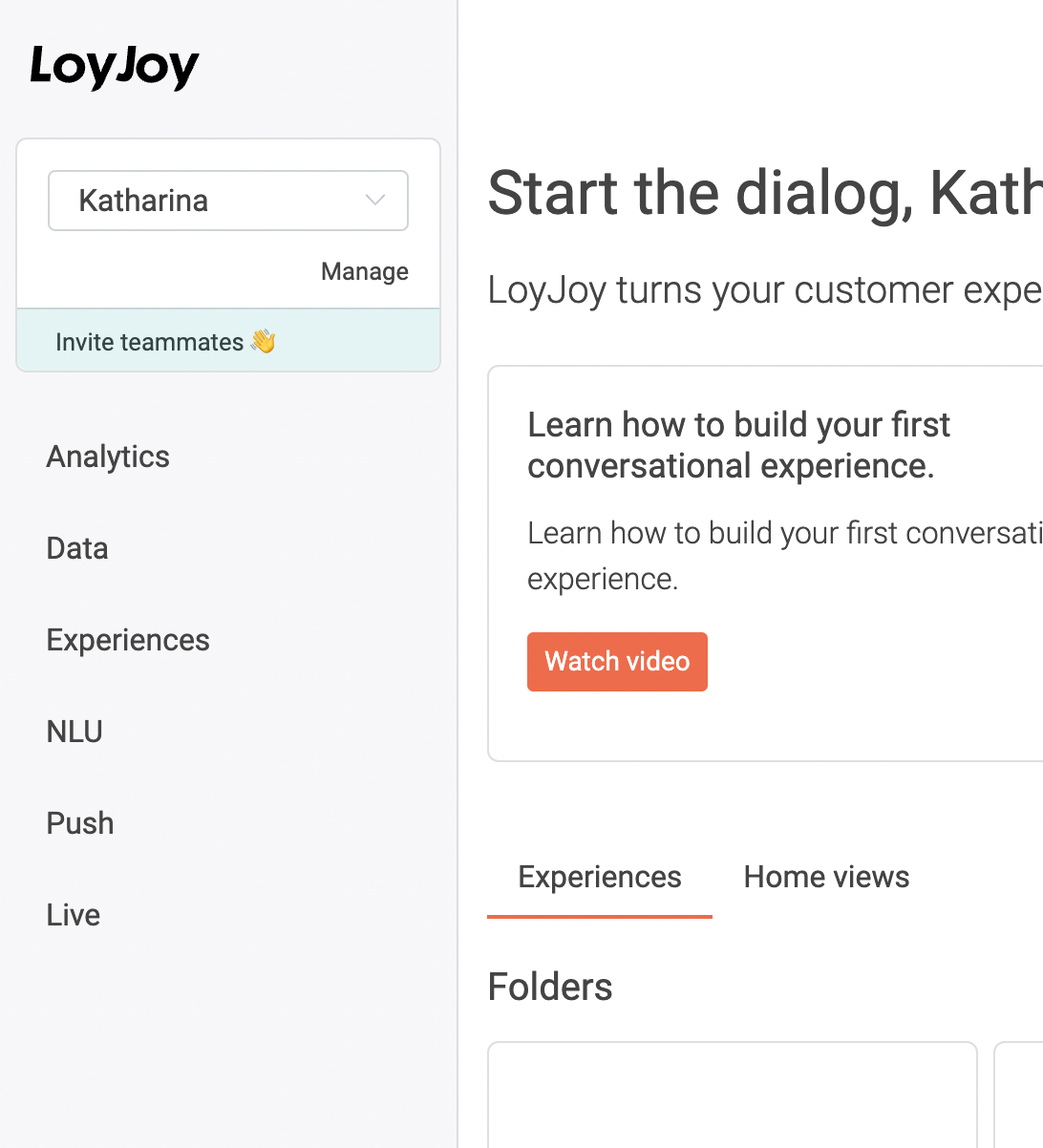 LoyJoy startscreen LoyJoy startscreen