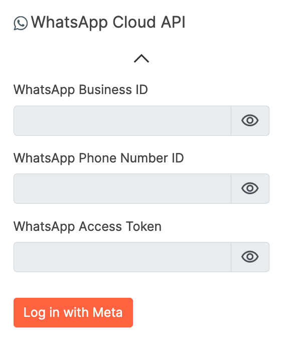 Click 'Log in with Meta' Step 0